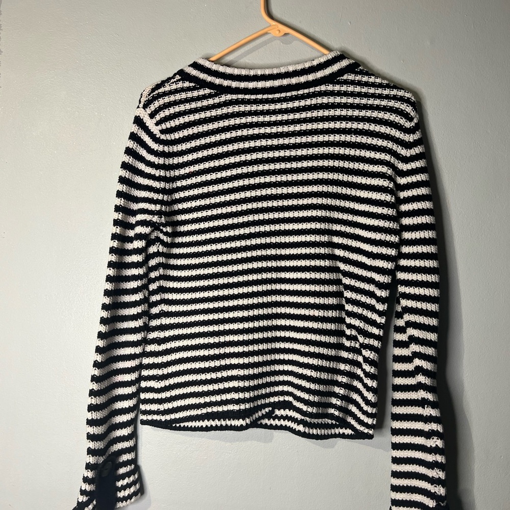 Talbots Button Up Nautical Sweater - image 3